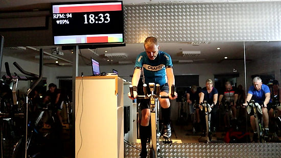 Indoor cycling FTP test 60 min